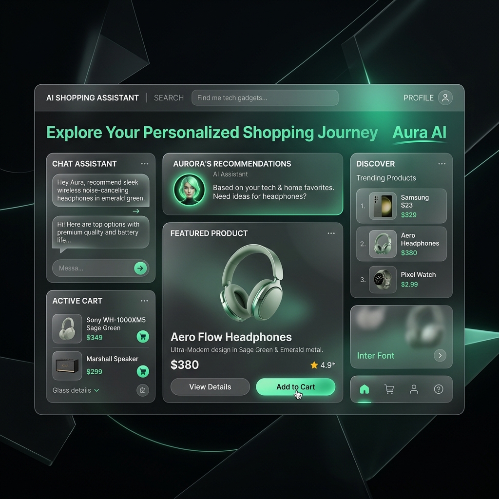 Aura AI Interface Mockup